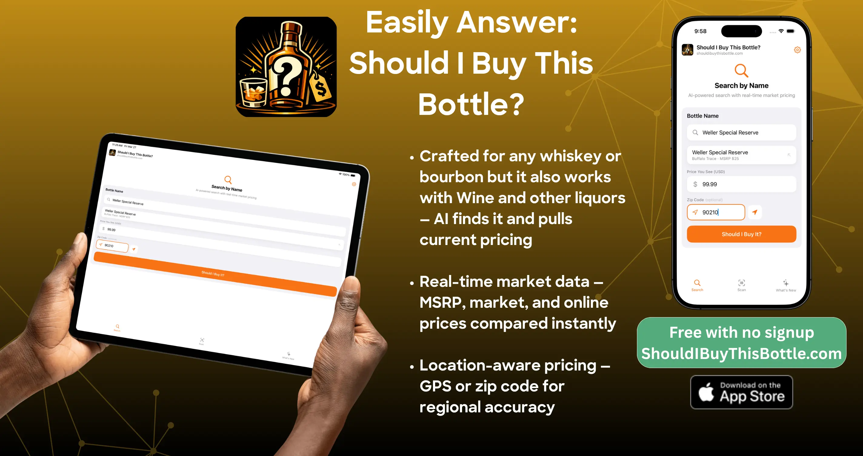 New App! Whiskey and Bourbon: Should I buy this bottle?